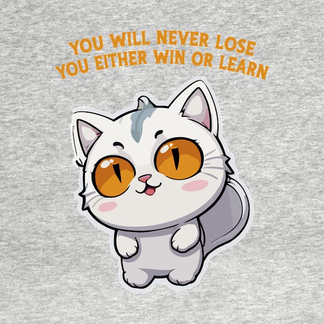 you will never lose you either win or learn by Kingrocker Clothing